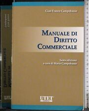 Manuale diritto commerciale. usato  Ariccia