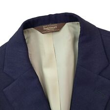 Blazer vintage 42 R Paul Stuart azul marinho malha pesada mistura lã/linho comprar usado  Enviando para Brazil