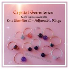 Crystal gemstone rings for sale  LONDON