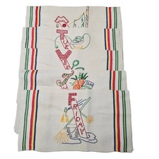 Conjunto de 5 Toalhas de Prato Bordadas Days Of The Week Saco de Farinha Colorido Cozinha comprar usado Conjunto de 5 Toalhas de Prato Bordadas Days Of The Week Saco de Farinha Colorido Cozinha comprar usado  Enviando para Brazil