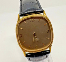 [EXCELENTE+5] Vintage OMEGA De Ville 30mm Relógio de Quartzo Masculino Mostrador Quadrado Dourado JAPÃO comprar usado  Enviando para Brazil