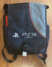Usado, Mochila acolchoada PlayStation 3 nylon preta estojo de viagem armazenamento PS3 comprar usado  Enviando para Brazil