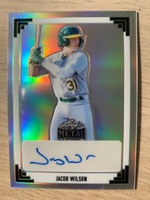 2024 Folha de Metal Prata Auto JACOB WILSON #ed 19/35 Oakland Athletics comprar usado  Enviando para Brazil
