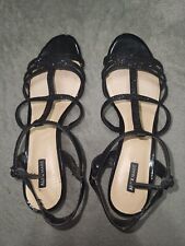 Alex Marie Black Sparkly Strappy Open Toe Kitten 2 "saltos tamanho 8 comprar usado  Enviando para Brazil