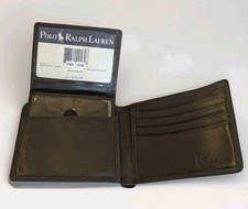Carteira dupla masculina POLO RALPH LAUREN couro granulado marrom comprar usado  Enviando para Brazil