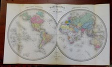 Map double hemispheres for sale  Dover
