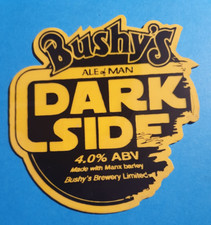 BUSHY'S Cervecería LADO OSCURO Real Ale Cerveza Bomba Clip Insignia Isla de Man Manx segunda mano  Embacar hacia Mexico