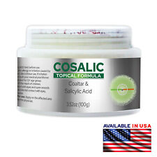 Pomada Cosálica 100g/3,52oz com Alcatrão de Carvão e Ácido Salicílico para Psoríase, Eczema comprar usado  Enviando para Brazil