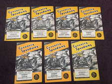 Speedway programmes coventry for sale  POOLE