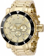 Relógio masculino Invicta Coalition Forces cronógrafo GMT quartzo mostrador dourado 49093, usado comprar usado  Enviando para Brazil