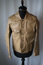 Vtg tan leather for sale  LEEDS