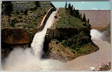 Cartão postal El Vado Dam and Spillway, Chama River Tierra Amarilla, quase perfeito na década de 1980 comprar usado  Enviando para Brazil