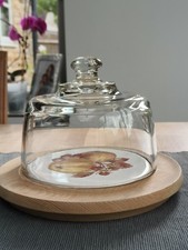 Vintage glass cheese for sale  BANBURY
