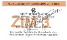 2003 england zimbabwe for sale 2003 england zimbabwe for sale  BEVERLEY