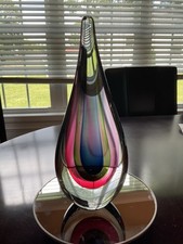 Murano sommerso teardrop for sale  Kernersville