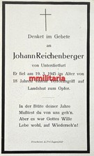 Sterbebild wwii schütze gebraucht kaufen  Gottmadingen