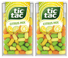 2 x NOVO TIC TAC CITRUS MIX Pastilhas de Hortelã Laranja Limão Mandarim 18g 0,64oz comprar usado  Enviando para Brazil