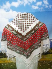 Handbedrucktes fransentuch wol gebraucht kaufen  Trossingen