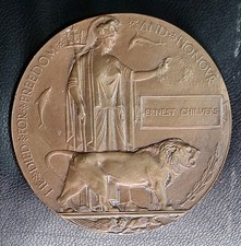 Bronze death plaque for sale  NEWARK