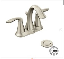 LEER DESCRIPCIÓN!  Grifo de baño Moen Eva Centerset níquel cepillado 6410BN segunda mano  Embacar hacia Mexico