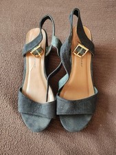 Women wedge black for sale  CROYDON