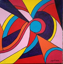Tableau art abstrait d'occasion  Port-Vendres