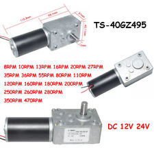 Usado, Motor de engrenagem sem-fim de eixo único 40GZ495 DC12/24V 8RPM-470RPM ângulo reto comprar usado  Enviando para Brazil