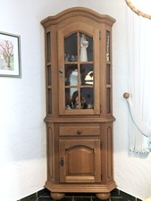 Eckvitrine eckschrank eiche gebraucht kaufen  Rees