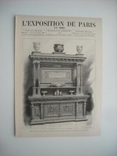 Engraving 1889. expo. d'occasion  Expédié en Belgium