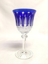 Taça de vinho claret Saint Louis TOMMY azul corte para limpar vidro cristal 6” França comprar usado  Enviando para Brazil
