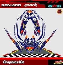 Kit de decalques adesivos SEA DOO SPARK Trixx 2 Up + 3up gráficos jet ski  comprar usado  Enviando para Brazil