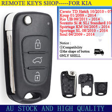 para KIA Soul Cerato Koup Sportage Rio Sorento chave flip controle remoto shell/caixa 3 botões comprar usado  Enviando para Brazil