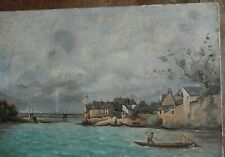 Marine huile ancienne d'occasion  Montbrison