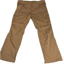 Calça cargo Under Armour Ripstop perna solta masculina 42X34 bege poliéster vestuário de trabalho comprar usado  Enviando para Brazil