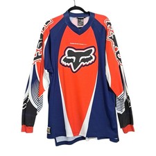 Camiseta masculina vintage Fox Racing RS AOP motocross XXL vermelha manga longa anos 90 comprar usado  Enviando para Brazil