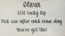Personalised gcse good for sale  BURY ST. EDMUNDS