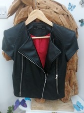 Faux leather biker for sale  SPALDING