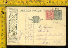 Intero postale leoni usato  Italia