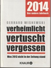 Gerhard wisnewski verheimlicht gebraucht kaufen  Seegebiet Mansfelder Land