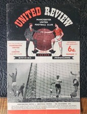 Programme manchester united for sale  BEDFORD