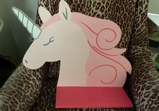 Wooden pink unicorn for sale  Champaign