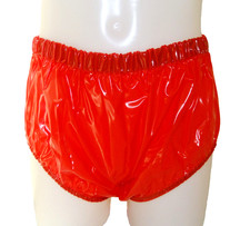 Red pvc pants for sale  DOVER