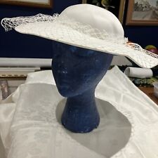 White vintage hat for sale  CLECKHEATON
