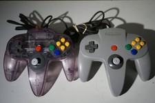 Lote de controle original Nintendo 64 N64 fabricante de equipamento original 2 cinza roxo comprar usado  Enviando para Brazil