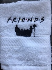 Toalha de banho com emblema bordado Friends, usado comprar usado  Enviando para Brazil