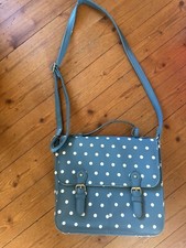 Handtasche petrol punkten gebraucht kaufen  Treis-Karden