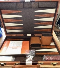 Backgammon game leather for sale  SANDWICH
