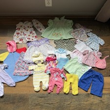 Lote de roupas vintage de boneca feitas à mão + remendo de repolho roupas infantis anos 80 e 90 24 peças comprar usado  Enviando para Brazil