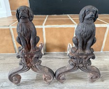 Antiga lareira de ferro fundido para cachorros Adirons Cavalier King Spaniel comprar usado  Enviando para Brazil