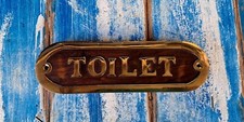 Insegna toilet legno usato  San Giorgio a Cremano